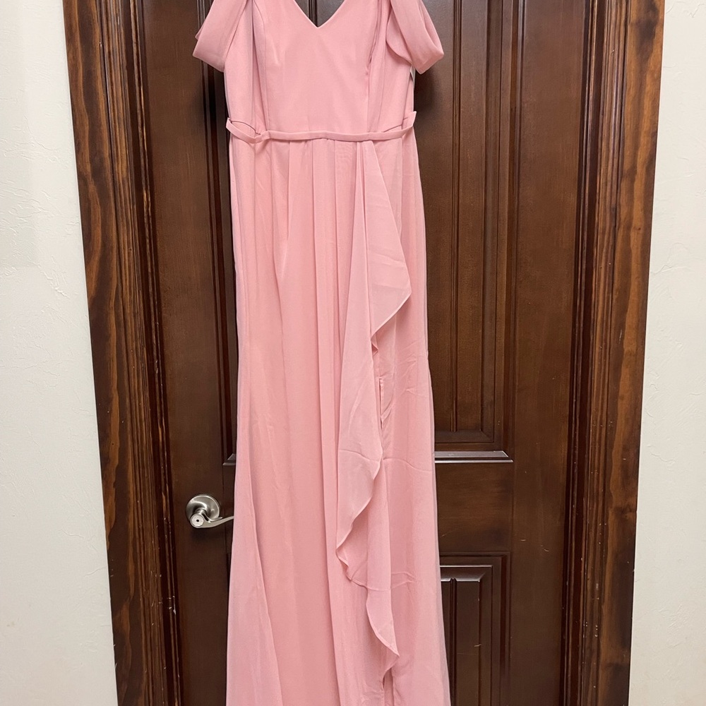 Elegant Pink Evening Gown
